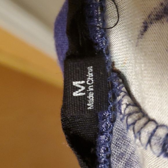 Iris Convertible Maxi Skirt/Dress; Daisy Pattern; Blue & White - Picture 4 of 4